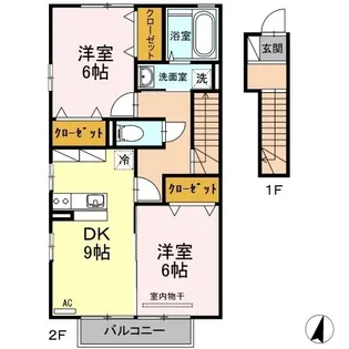ラ・フェリシタ【2階】の間取り