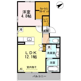 サウスヒルズ【2階】の間取り
