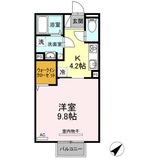 ヴィーナス理科大前【2階】の間取り