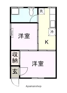 ひまわりハイツ【101号室】の間取り