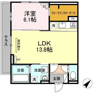 クレストヒルズ A棟【1階】の間取り