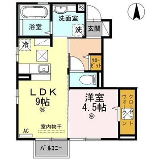 カーサフェリーチェ.【1階】の間取り
