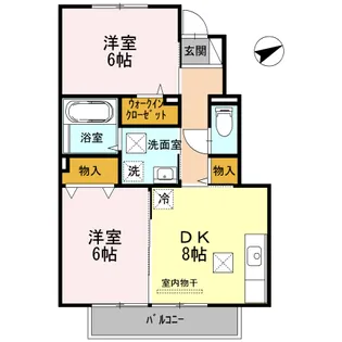 ウインドフィル【1階】の間取り