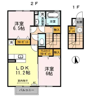 アベニュー中山II【2階】の間取り