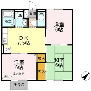 ラプランタン【1階】の間取り