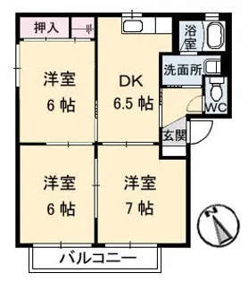 ヴァリュージュ A棟【1階】の間取り