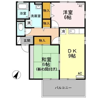 サニーコート A棟【2階】の間取り