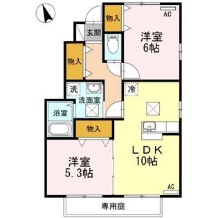 セジュールヴァンセンヌ A棟【1階】の間取り
