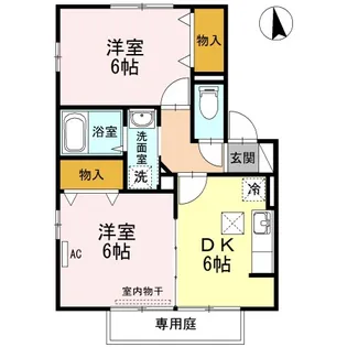 パーク・アベニュー B棟【B102号室】の間取り