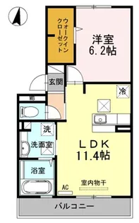 プラージュ【1階】の間取り