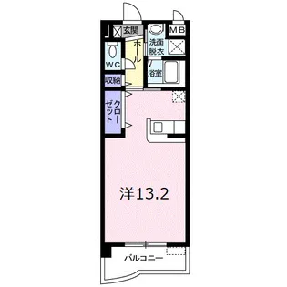 ラフレシール秋根【2階】の間取り