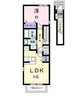 ドエルⅧB【2階】の間取り