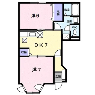 シエル・フルーブ【1階】の間取り