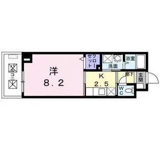 ローズガーデン【7階】の間取り