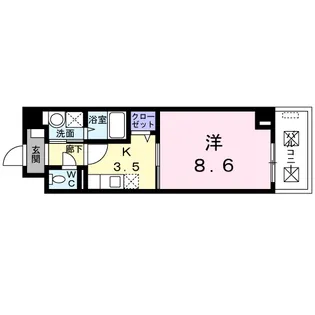 ローズガーデン【3階】の間取り