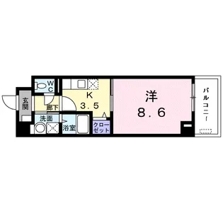 ローズガーデン【7階】の間取り