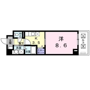 ローズガーデン【3階】の間取り