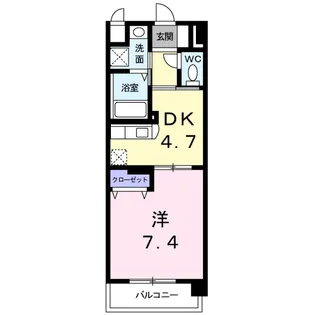 ドエルⅥ【4階】の間取り