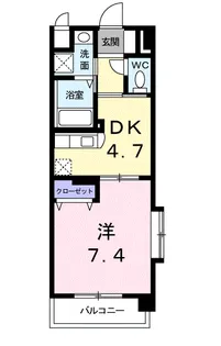 ドエルⅥ【4階】の間取り