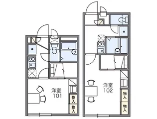 レオパレスラ ヴィータ【202号室】の間取り