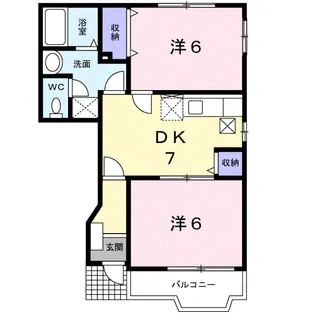 ニューハイネス横野Ⅰ【1階】の間取り