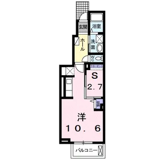 1Rの間取り画像