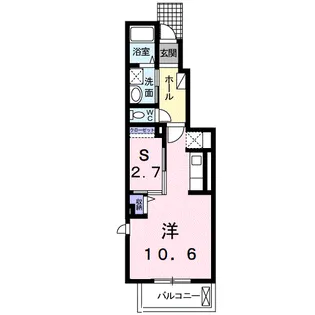 キャッスル安養寺A【1階】の間取り
