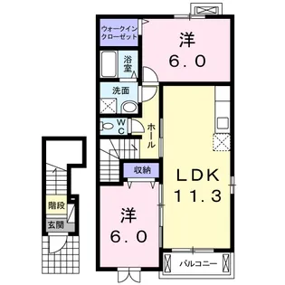 グレイス【2階】の間取り