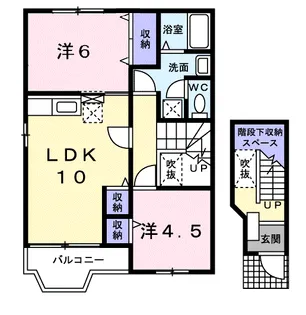 ミニヨン K・T【2階】の間取り