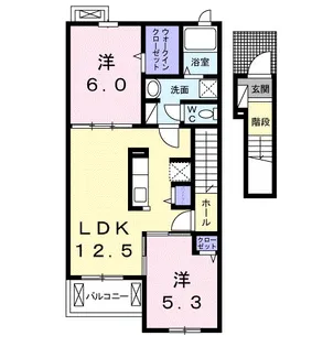 ハイグレースⅡ【2階】の間取り