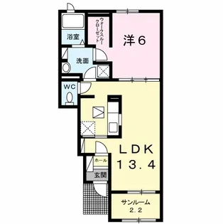 ハピネス【1階】の間取り