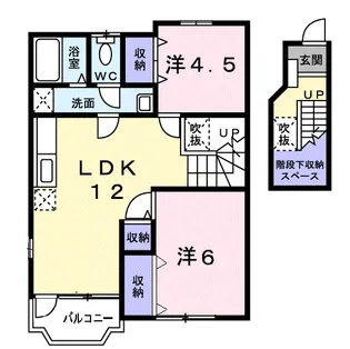 サンライズC【2階】の間取り