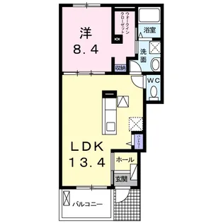 メゾン藤・参番館【1階】の間取り