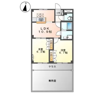 メゾン・エトワール【1階】の間取り