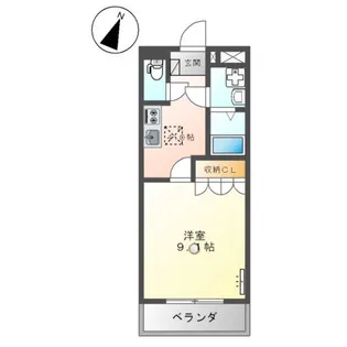 エスペランス王司【102号室】の間取り