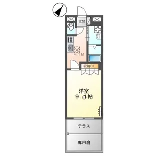 サンシャイン生山【1階】の間取り