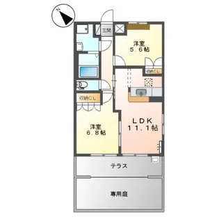 メゾン・エクセル【101号室】の間取り