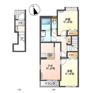 エポックタウン【2階】の間取り