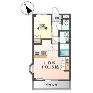 スカイパレス【2階】の間取り