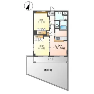 メゾン・エトワールⅡ【105号室】の間取り