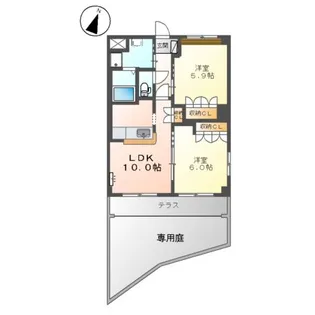 メゾン エトワールⅡ【101号室】の間取り