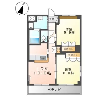 メゾン・エトワールⅡ【201号室】の間取り