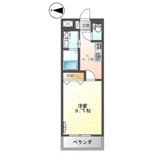 サンエバー貴船【2階】の間取り