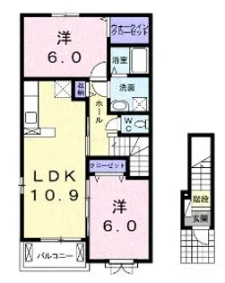 ドリームⅡ【2階】の間取り