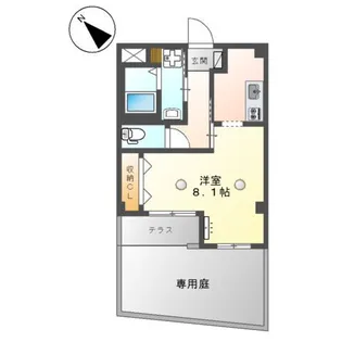 コンフォース栄【101号室】の間取り