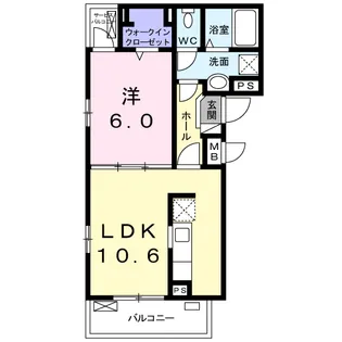 ラ・ヴァンス【2階】の間取り