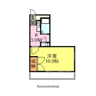 パレス長府【301号室】の間取り