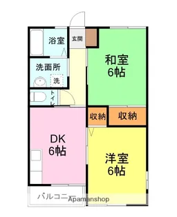 コンフォート清末【201号室】の間取り