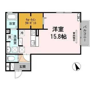 フェリオ ラ・フォンテ【1階】の間取り