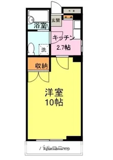 スカイプラザ下関【206号室】の間取り